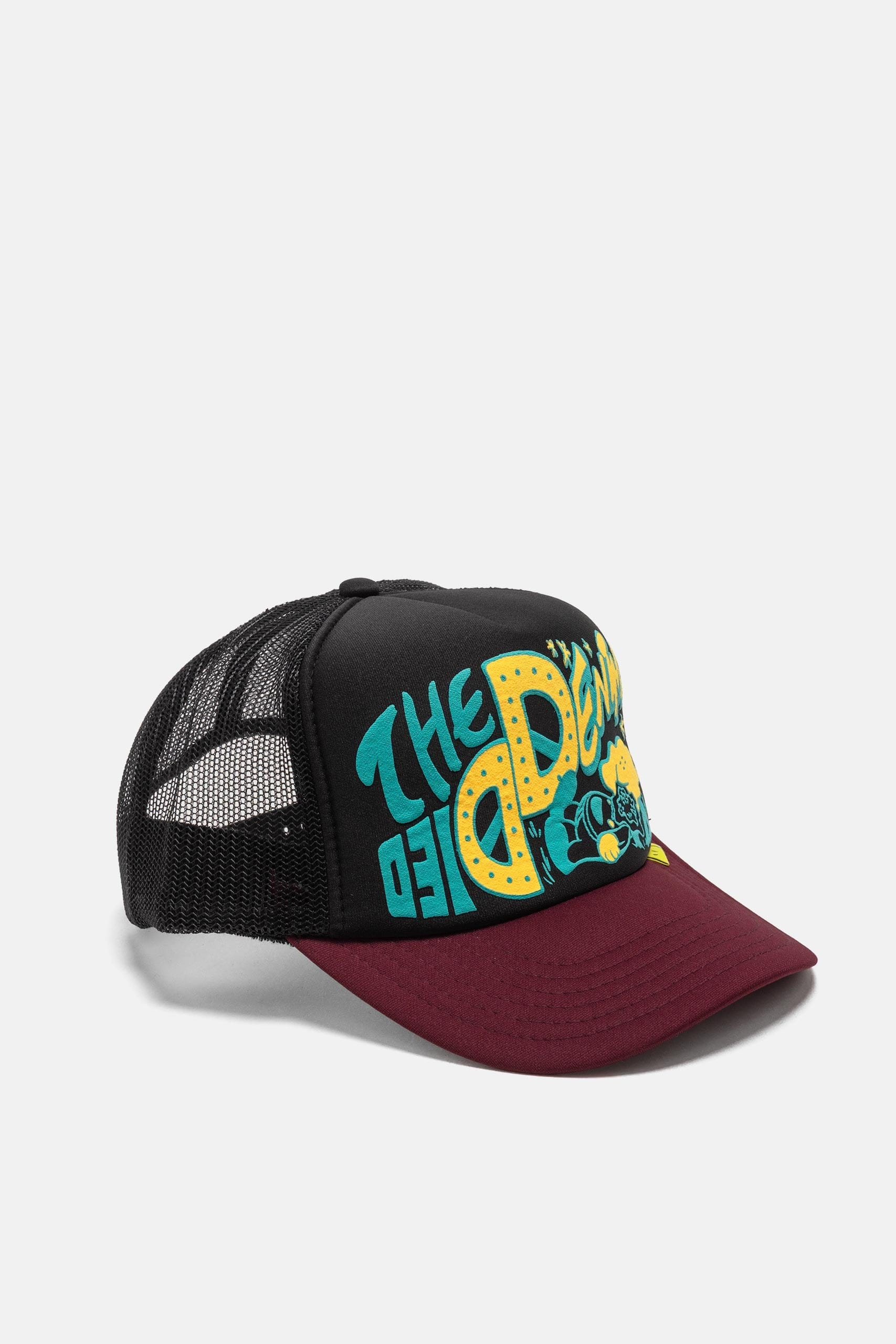 KAPITAL TH.D.D.Track Cap BLKxBurgundy
