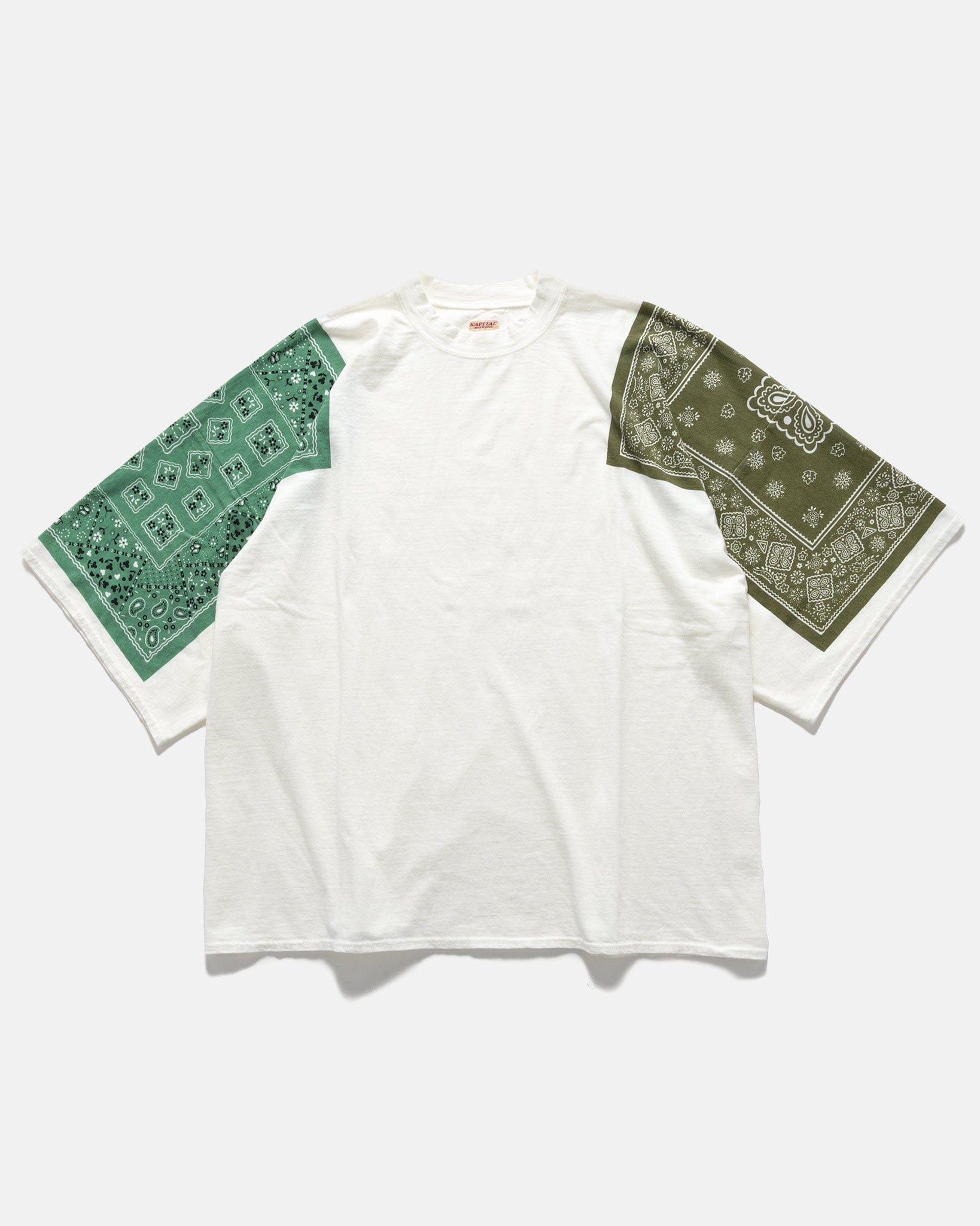 KAPITAL 18.5/-Jersey Bandanna HUGE T (COOKIE) Khaki