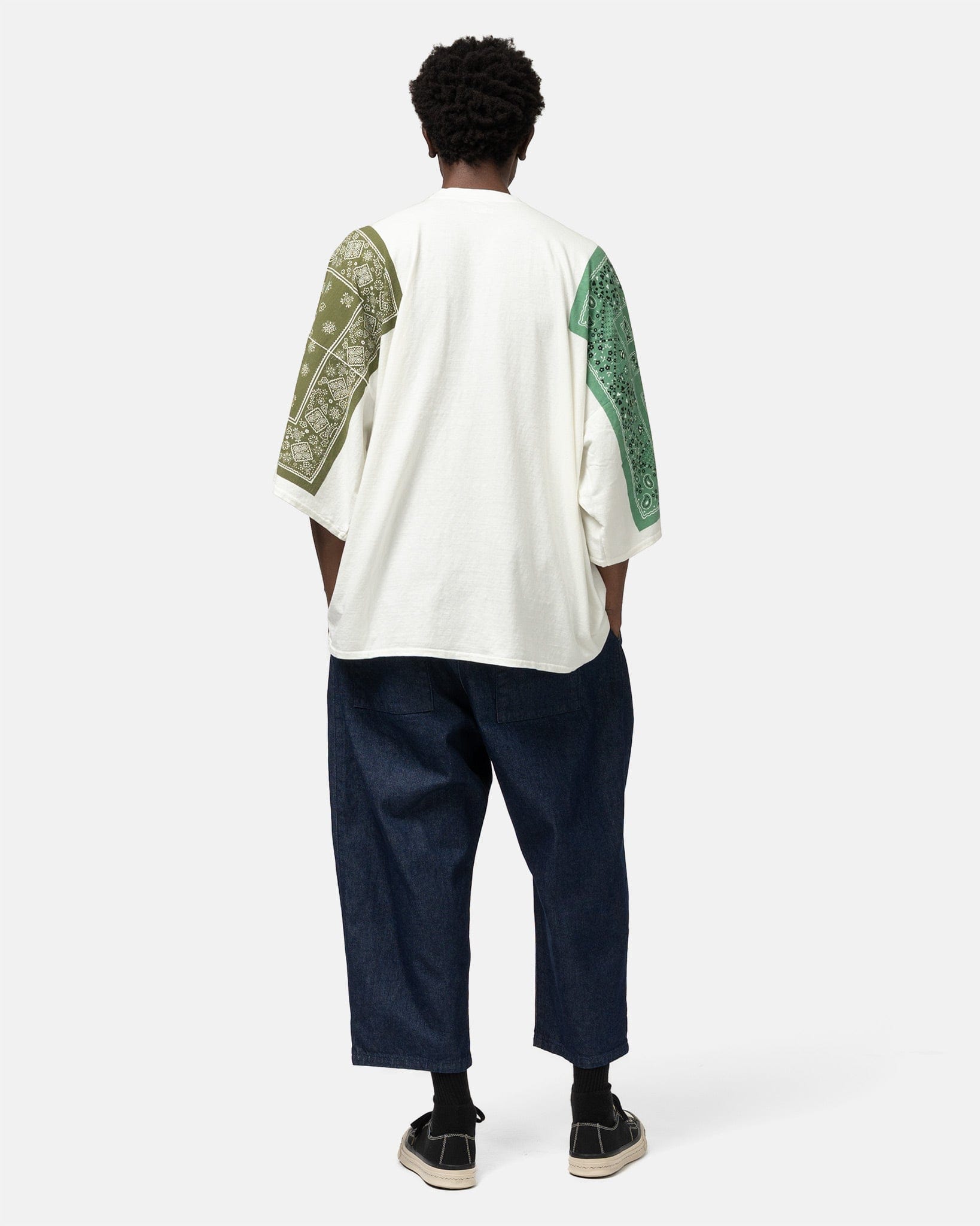 KAPITAL 18.5/-Jersey Bandanna HUGE T (COOKIE) Khaki