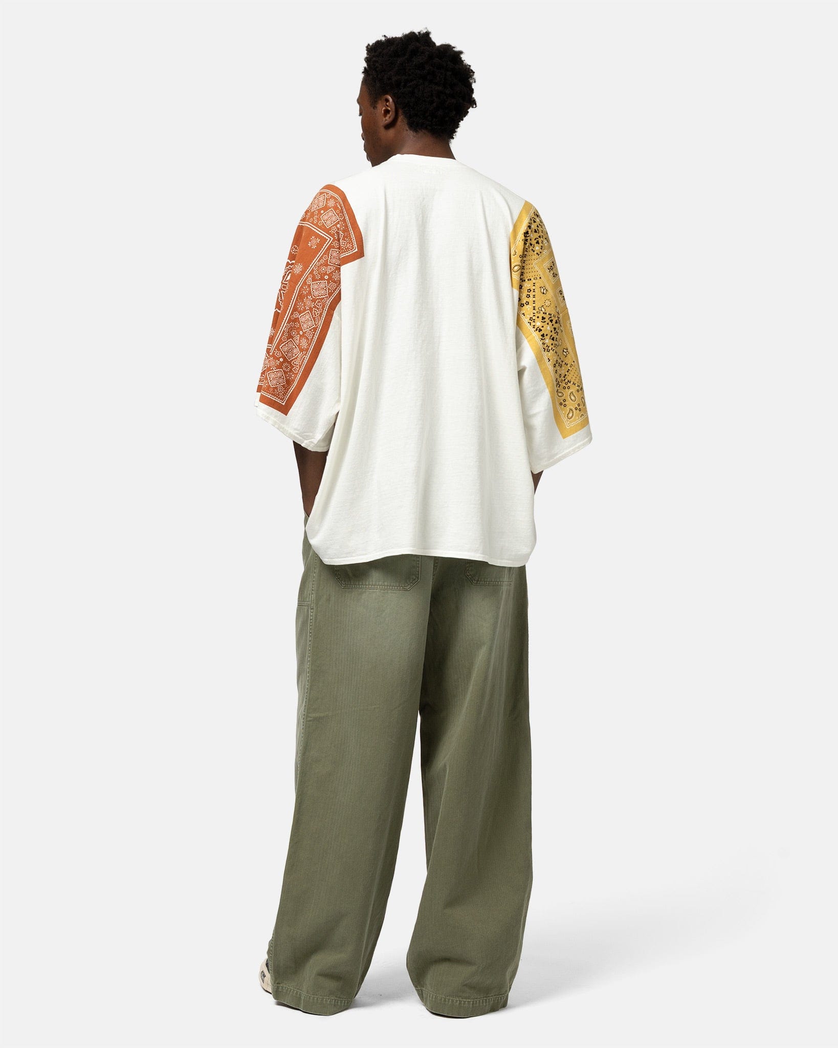 KAPITAL 18.5/-Jersey Bandanna HUGE T (COOKIE) Light Brown