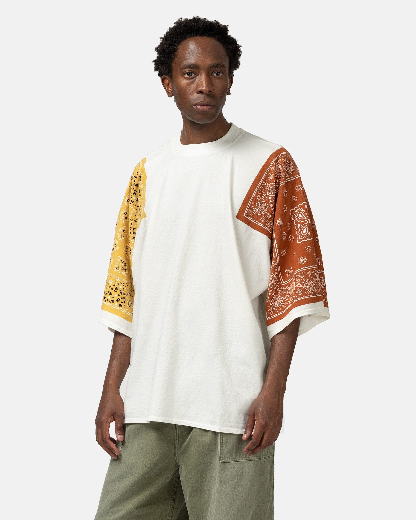 KAPITAL 18.5/-Jersey Bandanna HUGE T (COOKIE) Light Brown