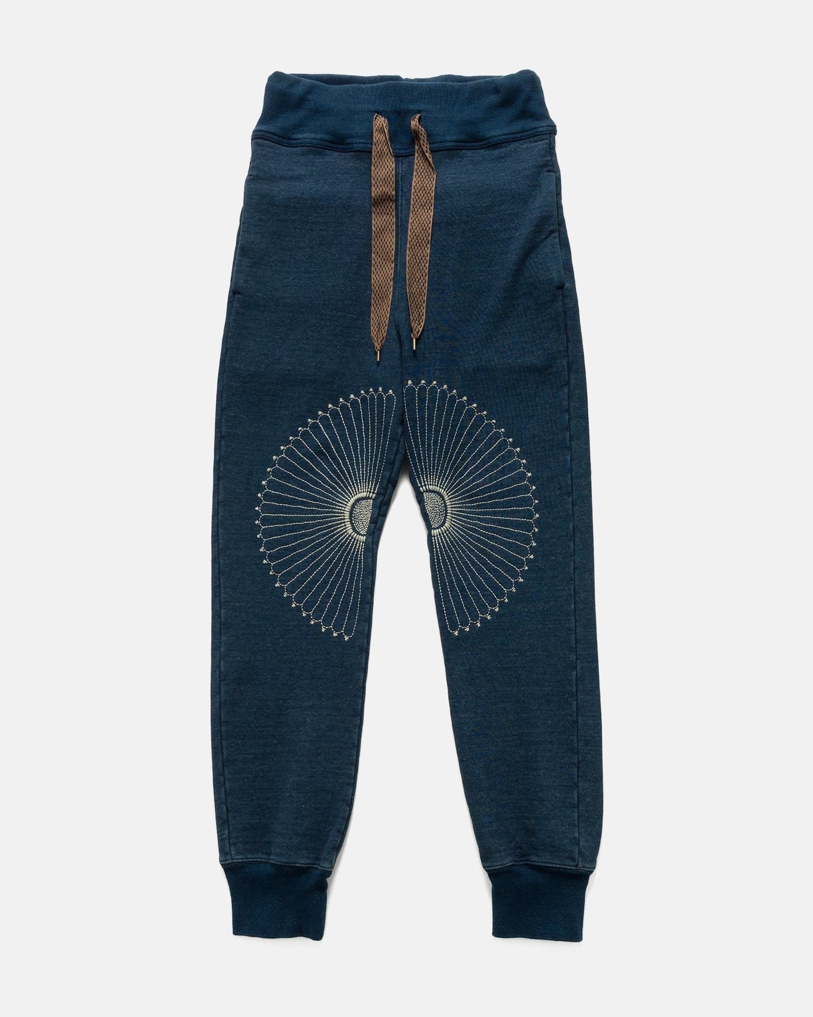 KAPITAL IDG Fleecy Knit SWT Pants (FUROSHIKI Embroidery) Indigo