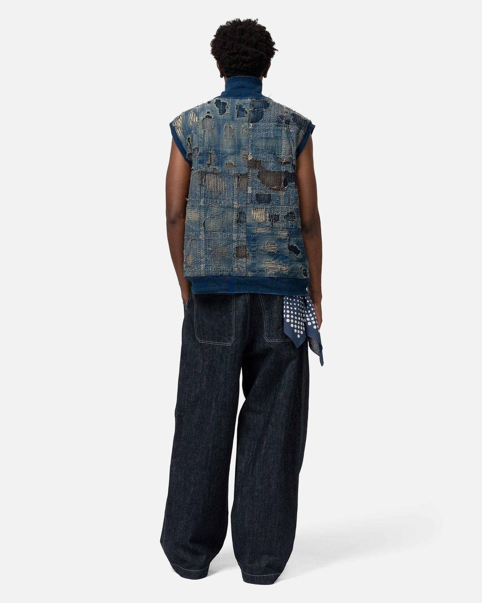 KAPITAL 14oz Denim FATIGUE Baggy Pants Indigo
