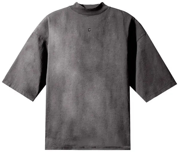 Yeezy x Gap x Balenciaga Logo 3/4 Sleeve Tee 'Dark Grey'