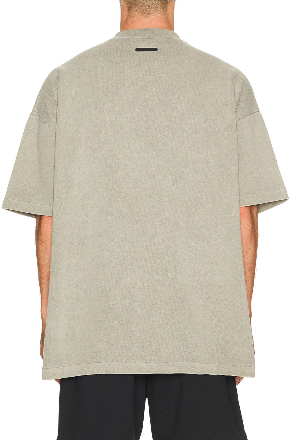 Fear Of God Essentials 90s Script Tee 'Smoke Grey'