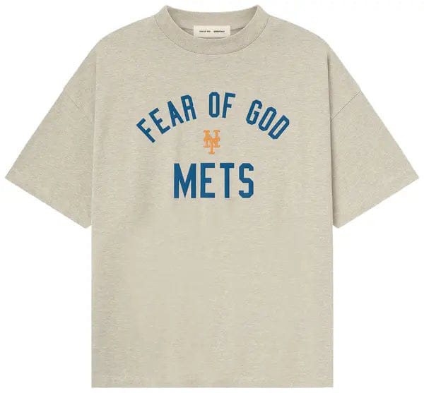 Fear of God Essentials Mets 90s Tee 'Heather Stone'
