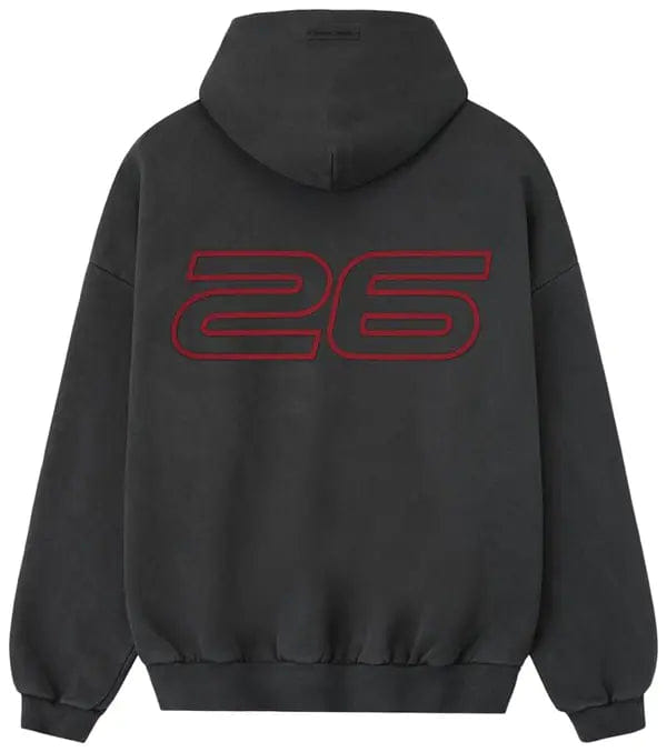 Fear of God Essentials Heavy Fleece 90s Hoodie 'Red Grey'