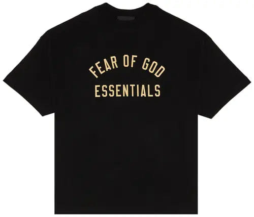 Fear of God Essentials Jersey Crewneck Tee 'Black/OffWhite '