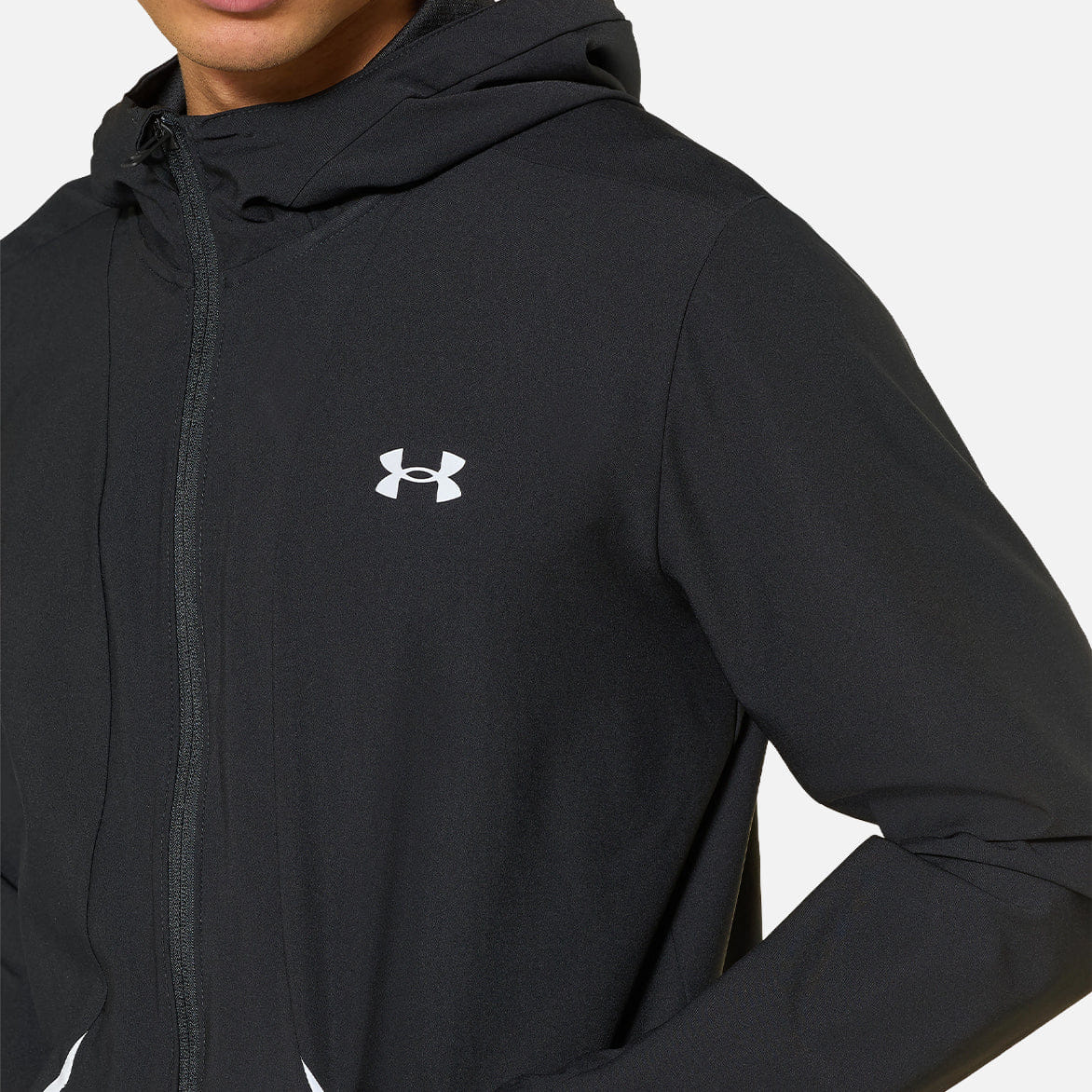 Under Armour UA UNSTOPPABLE WOVEN JACKET - BLACK / SILVER REFLECTIVE