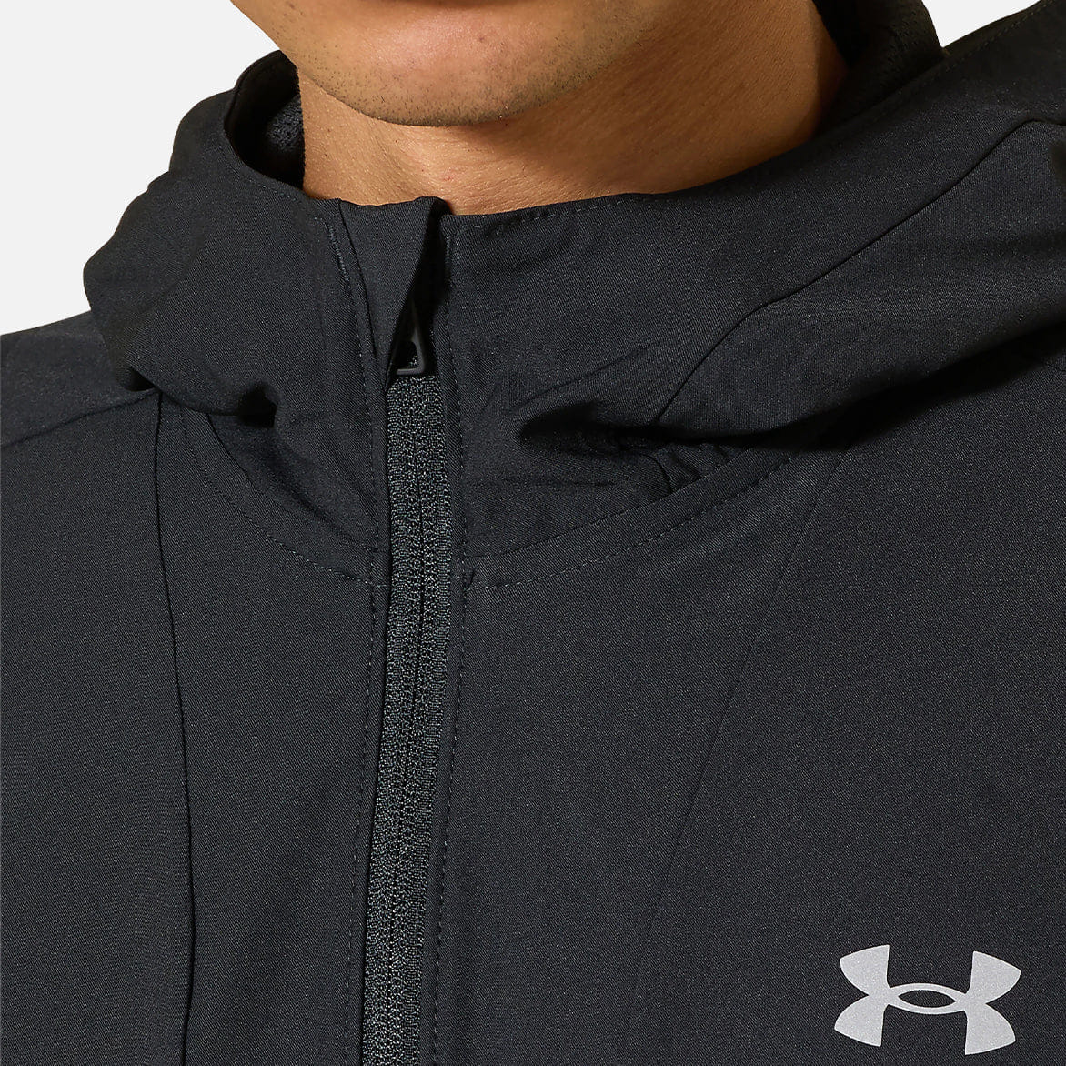 Under Armour UA UNSTOPPABLE WOVEN JACKET - BLACK / SILVER REFLECTIVE