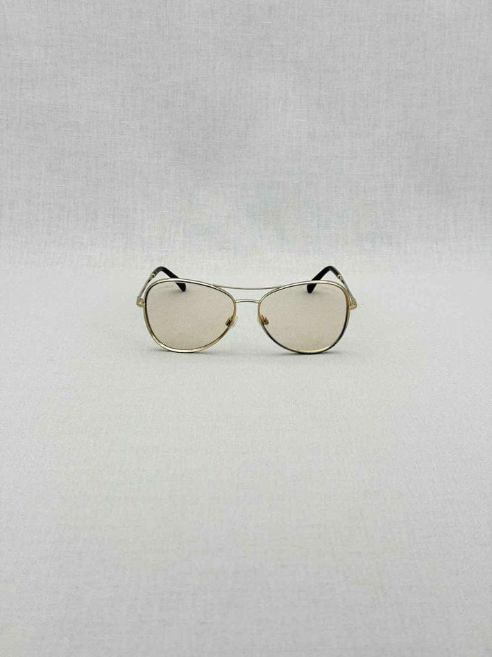 CHANEL Gold Tone Sunglasses