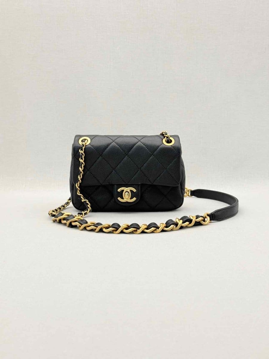 CHANEL Classic Black Quilted Shoulder Bag