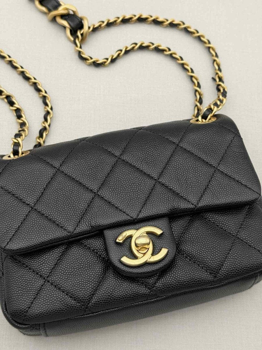 CHANEL Classic Black Quilted Shoulder Bag