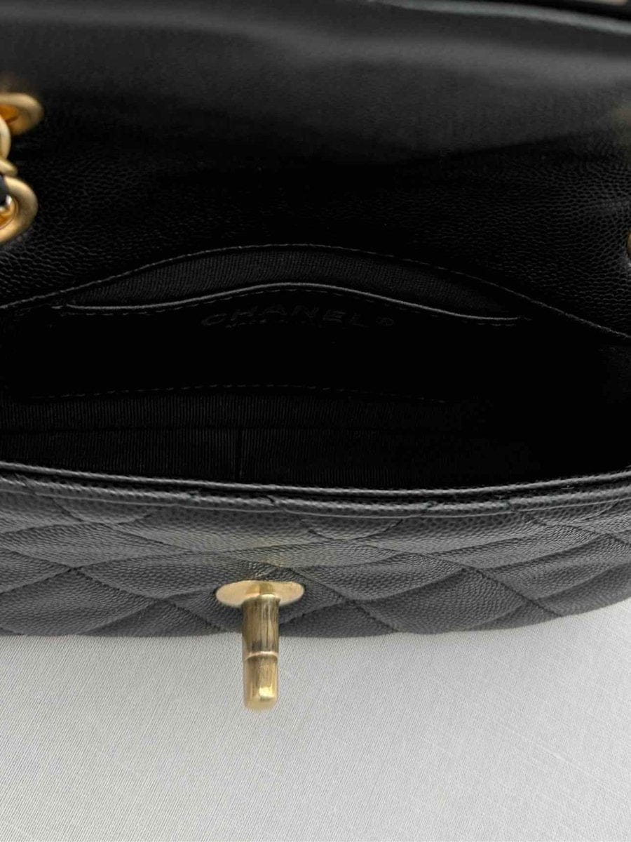CHANEL Classic Black Quilted Shoulder Bag
