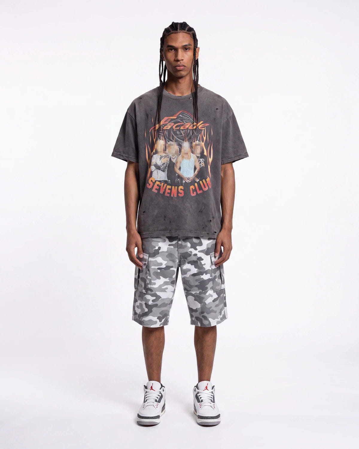 Triple Seven Triple Sevens Flamerock Tee Black