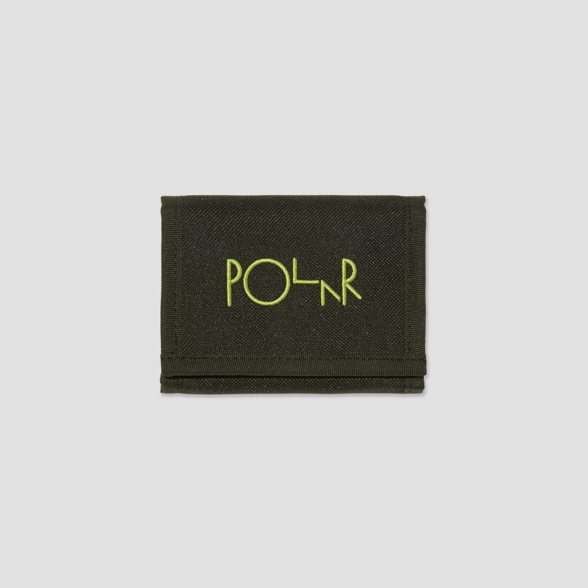 Polar Script Logo Key Wallet Black / Lime