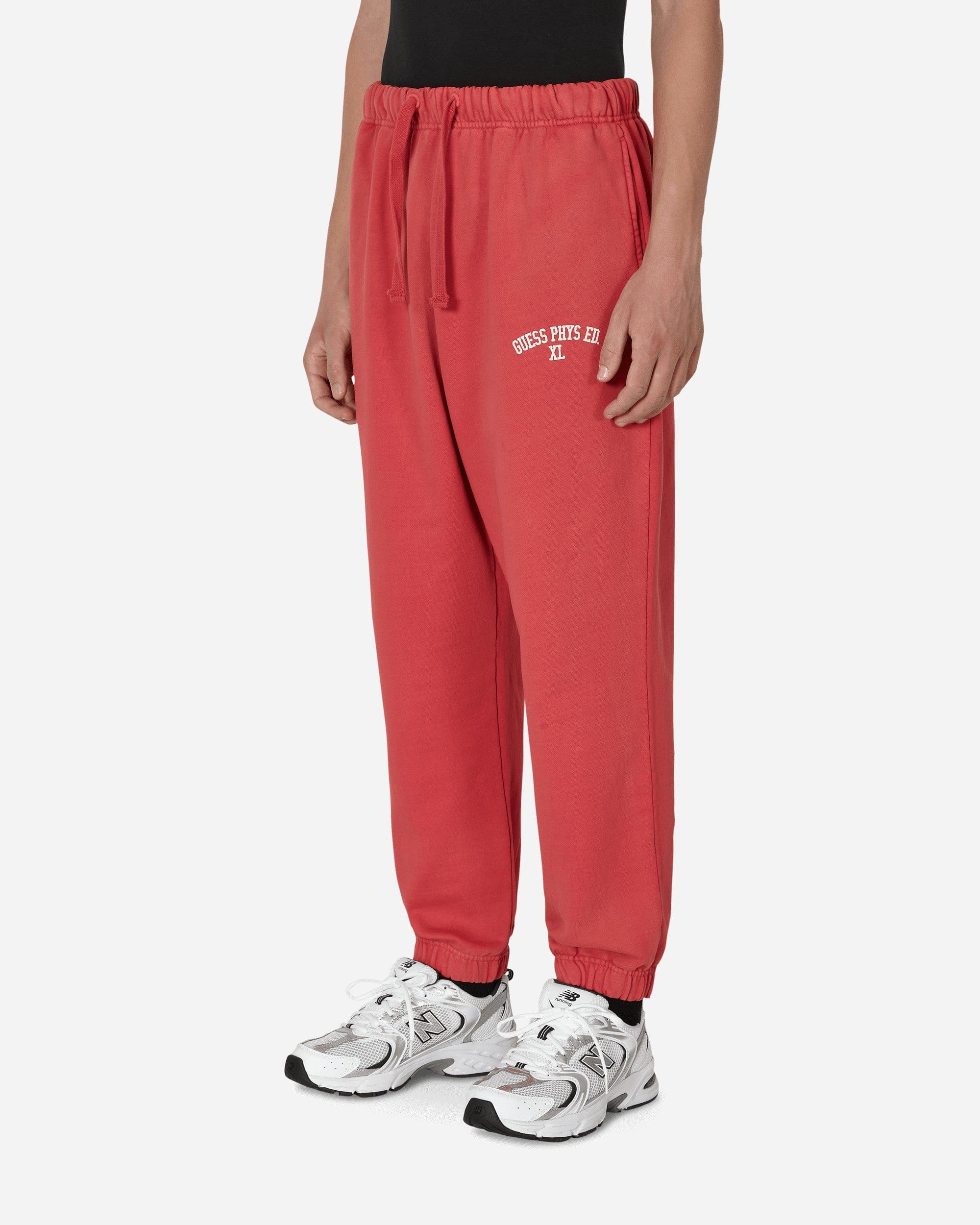 GUESS USA Washed Terry Sweatpants Red