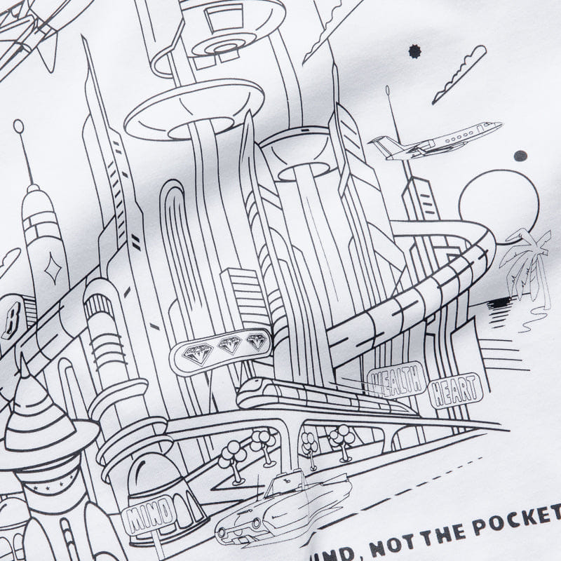 Billionaire Boys Club Space Race Tee - White