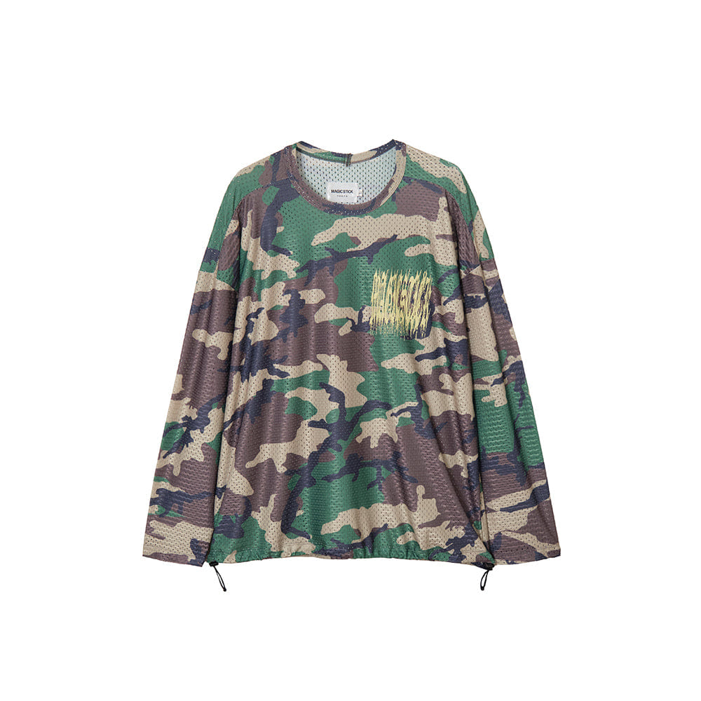 Magic Stick Airflow Camo L/S T-Shirt - Woodland