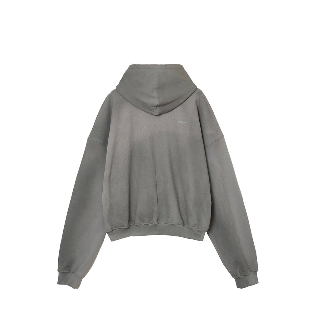 Magic Stick 2 Tone Comfort Hoodie - Steel Grey with Spray