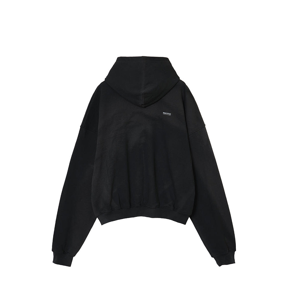 Magic Stick 2 Tone Comfort Hoodie - Dark Grey with Spray