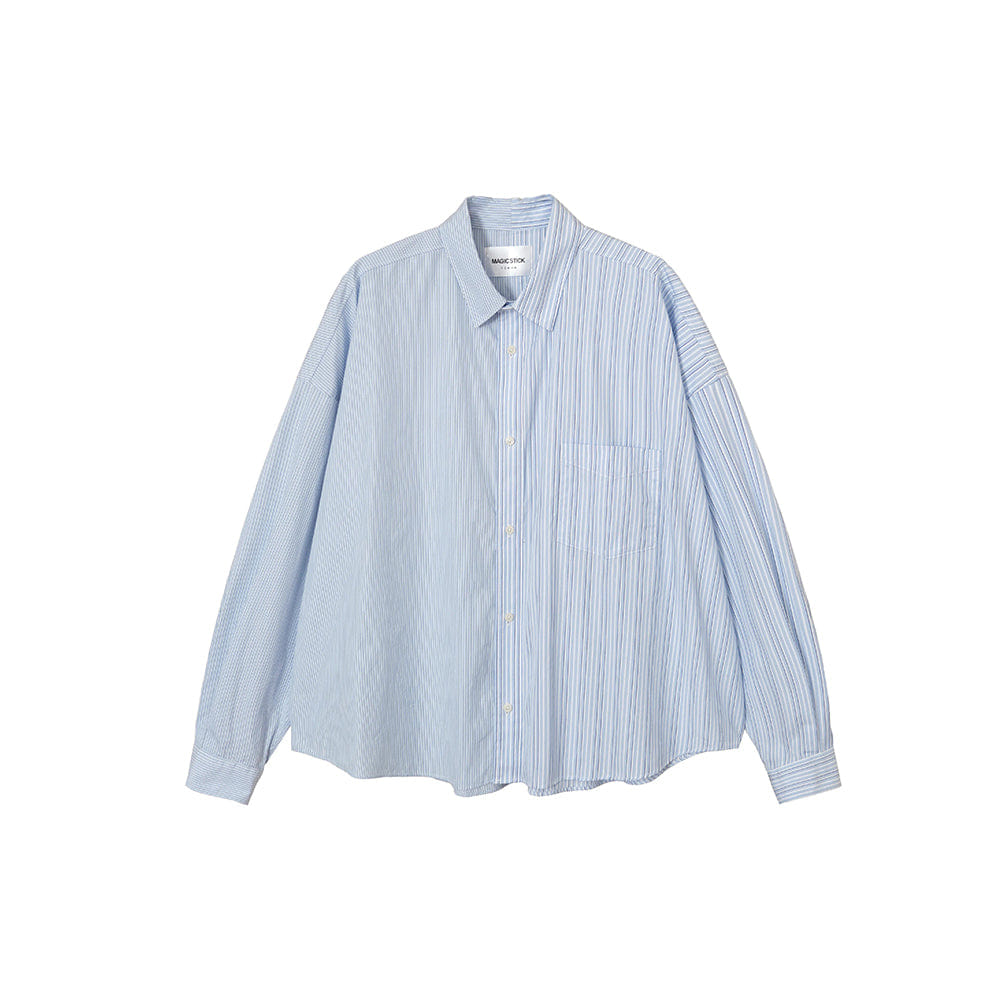 Magic Stick 2 Face Dress Shirt V2 - Blue Stripes