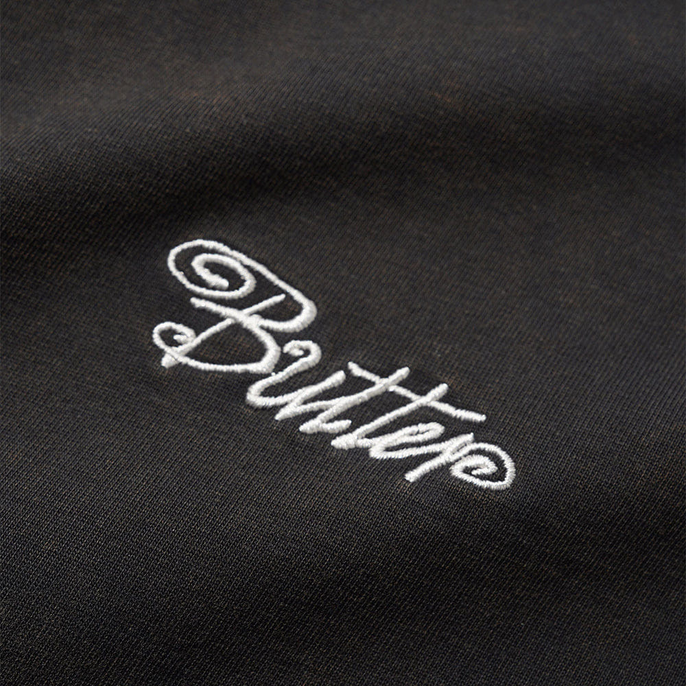 Butter Goods Jive Overlock Stitch Tee - Distressed Black