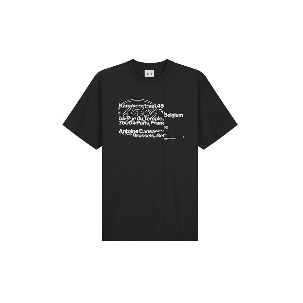 Arte Antwerp Address T-shirt - Black