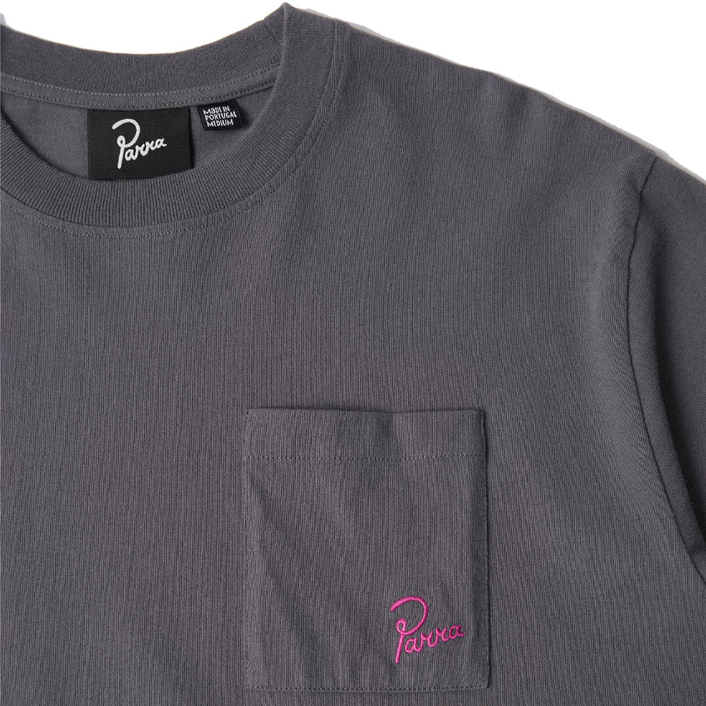 BY PARRA Signature Pocket T-Shirt - Grey