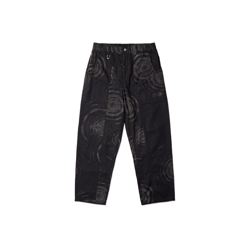 Purple Mountain Observatory Atlas Pant - Oscillations - Black All Over Print