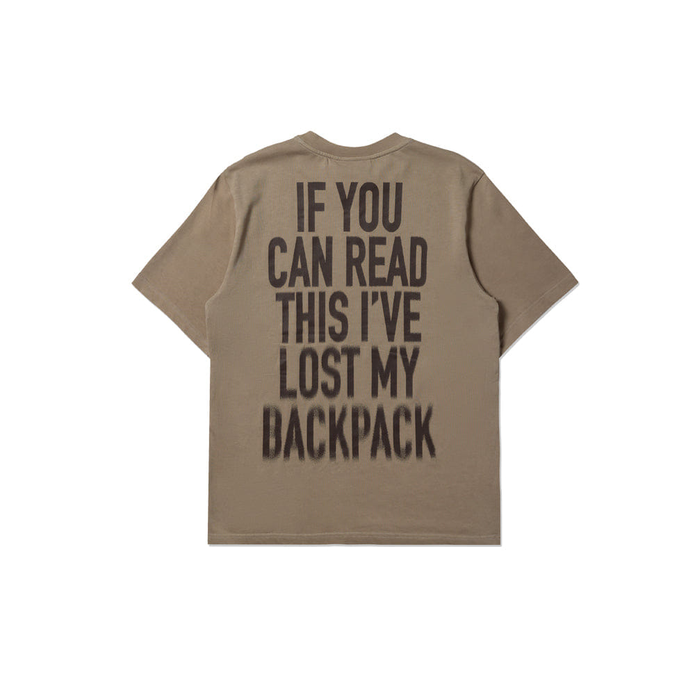 Purple Mountain Observatory Lost My Backpack SS Tee - Concrete