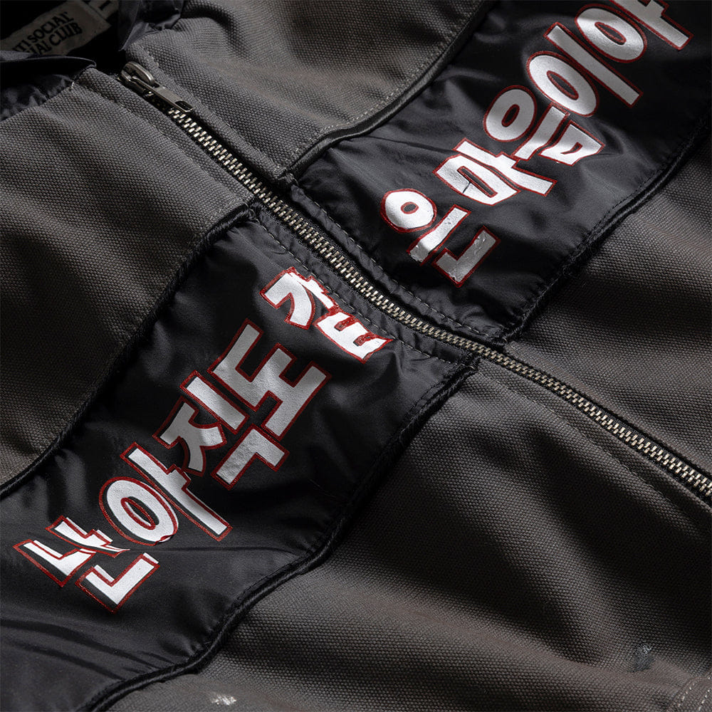ANTI SOCIAL SOCIAL CLUB Distressed Jacket - Grey/Black