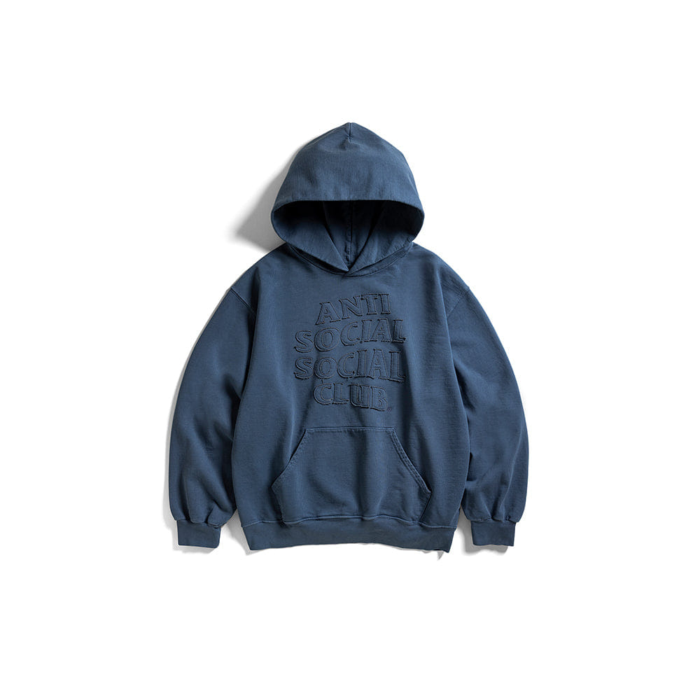ANTI SOCIAL SOCIAL CLUB Toned Down Applique Hoodie - Faded Blue