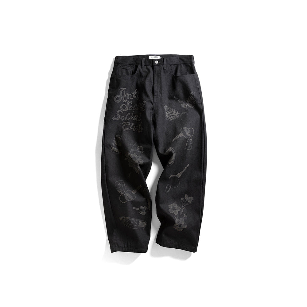 ANTI SOCIAL SOCIAL CLUB Laser Etched Jeans - Black