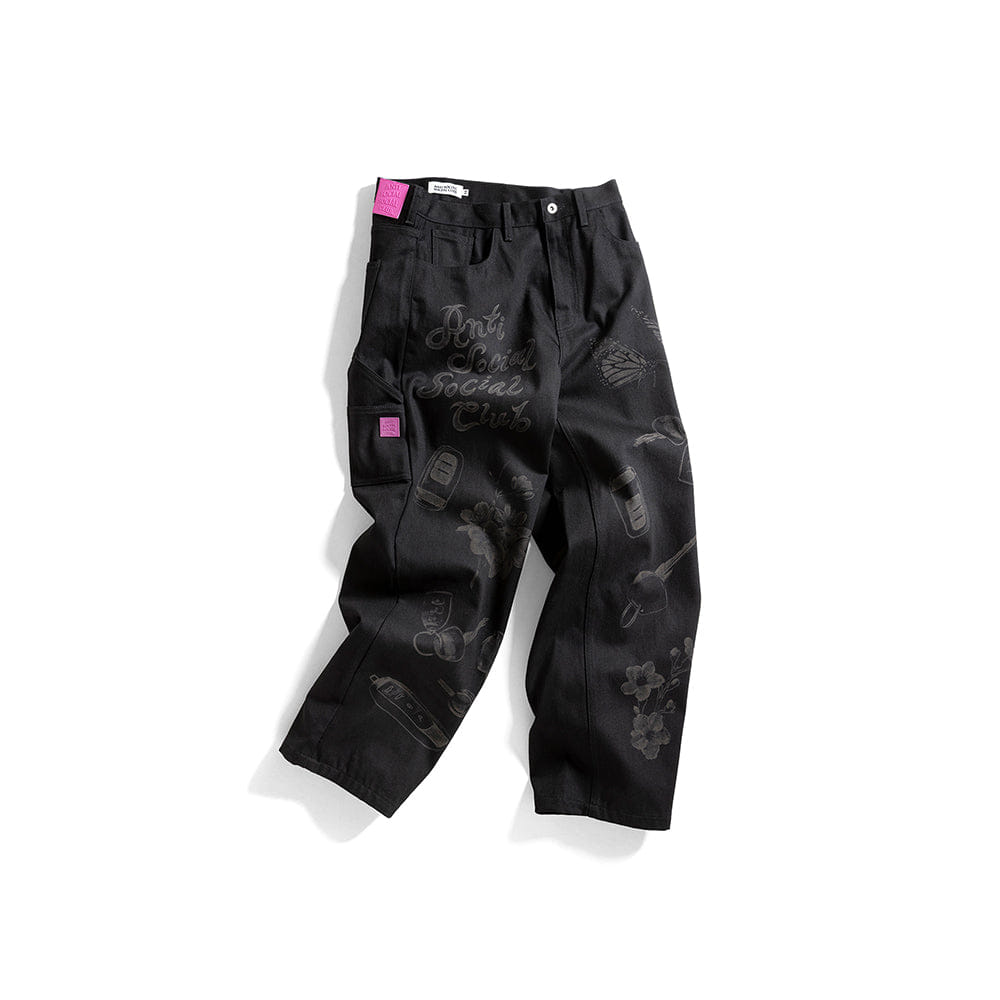 ANTI SOCIAL SOCIAL CLUB Laser Etched Jeans - Black