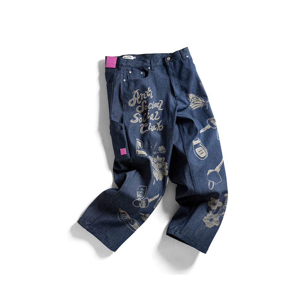 ANTI SOCIAL SOCIAL CLUB Laser Etched Jeans - Denim