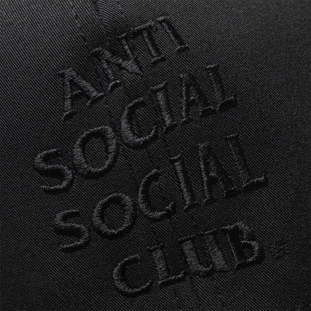 ANTI SOCIAL SOCIAL CLUB Tonal Embroidered Cap - Black