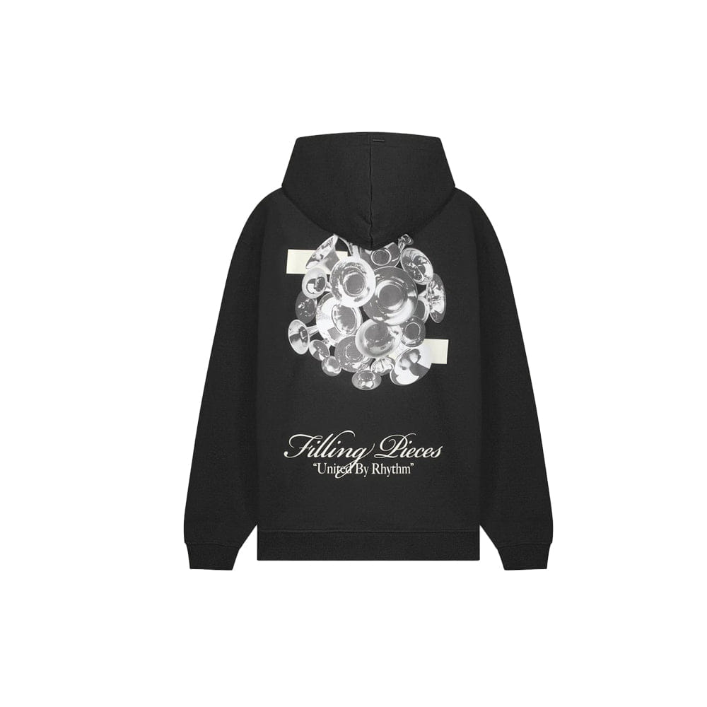 Filling Pieces Zip Hoodie Bouquet - Black