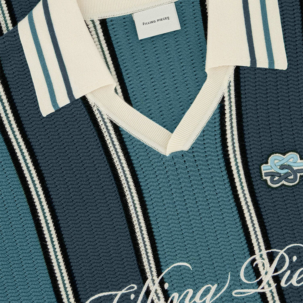 Filling Pieces Knit Football Jersey - Dark Green