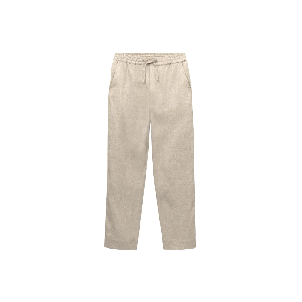 CHÉ Avila Linen Drawstring Trouser - Oat