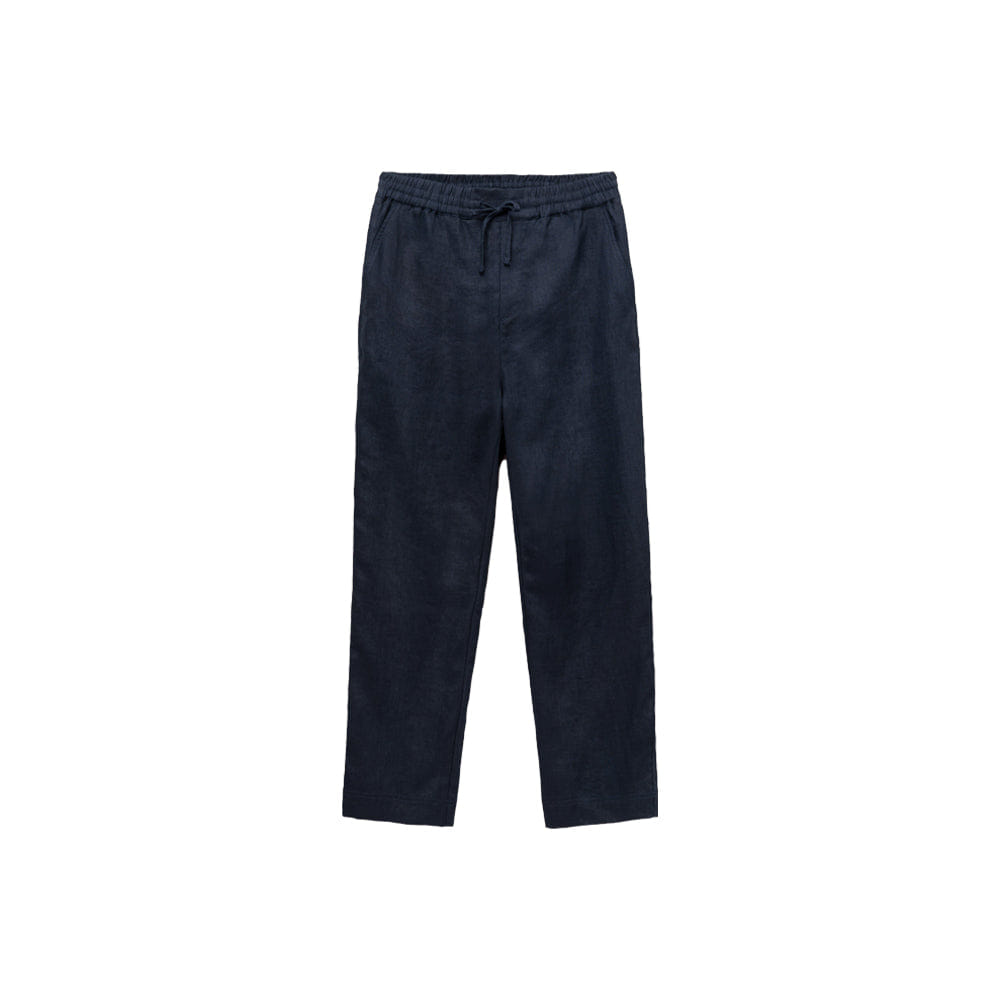 CHÉ Avila Linen Drawstring Trouser - Navy