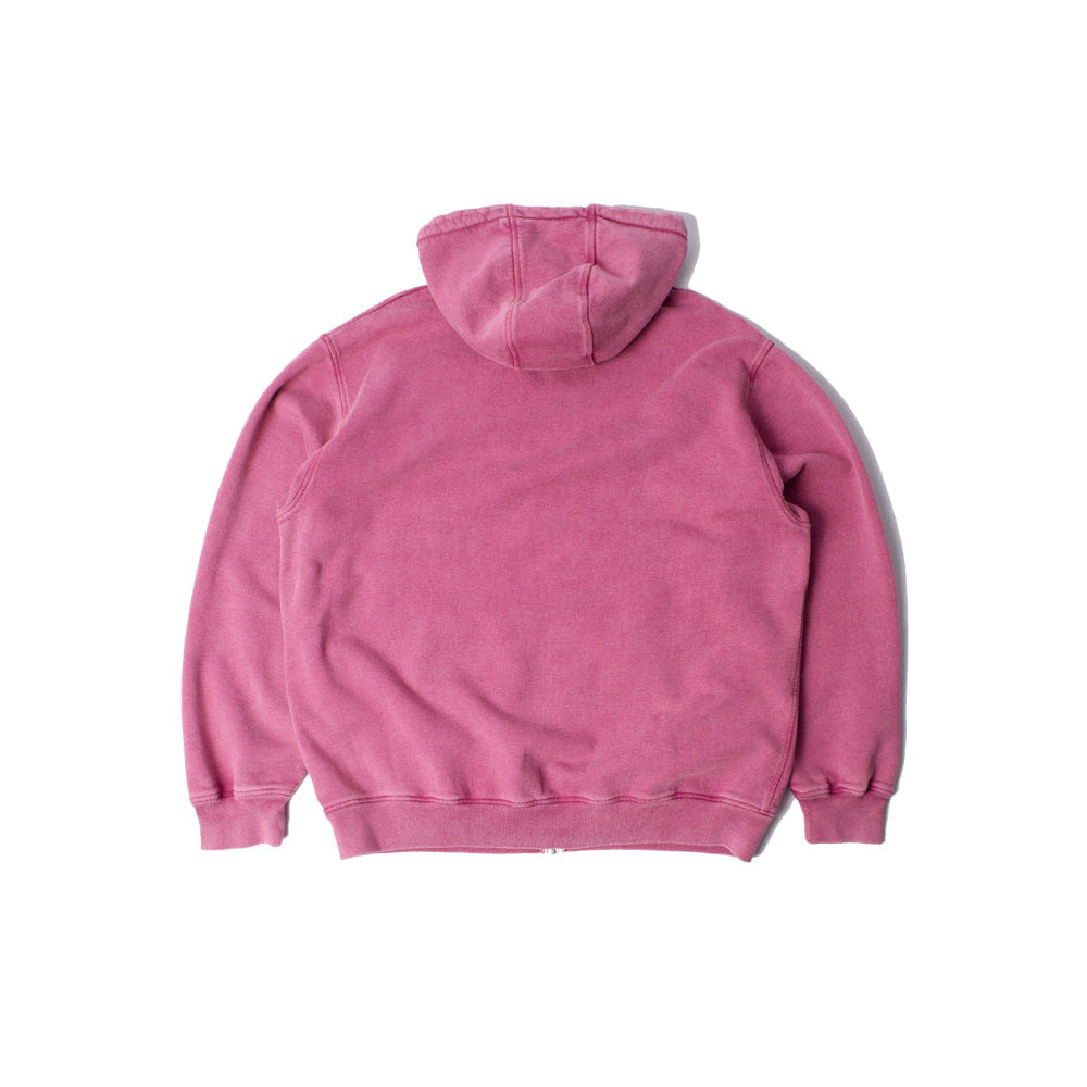 BY PARRA Not Fade Away Zip Hooded Sweatshirt - Washed Tyrian Purple