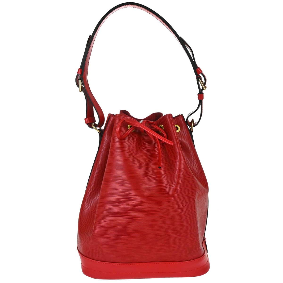 Louis Vuitton 2001 Red Epi Noe Shoulder Bag M44007