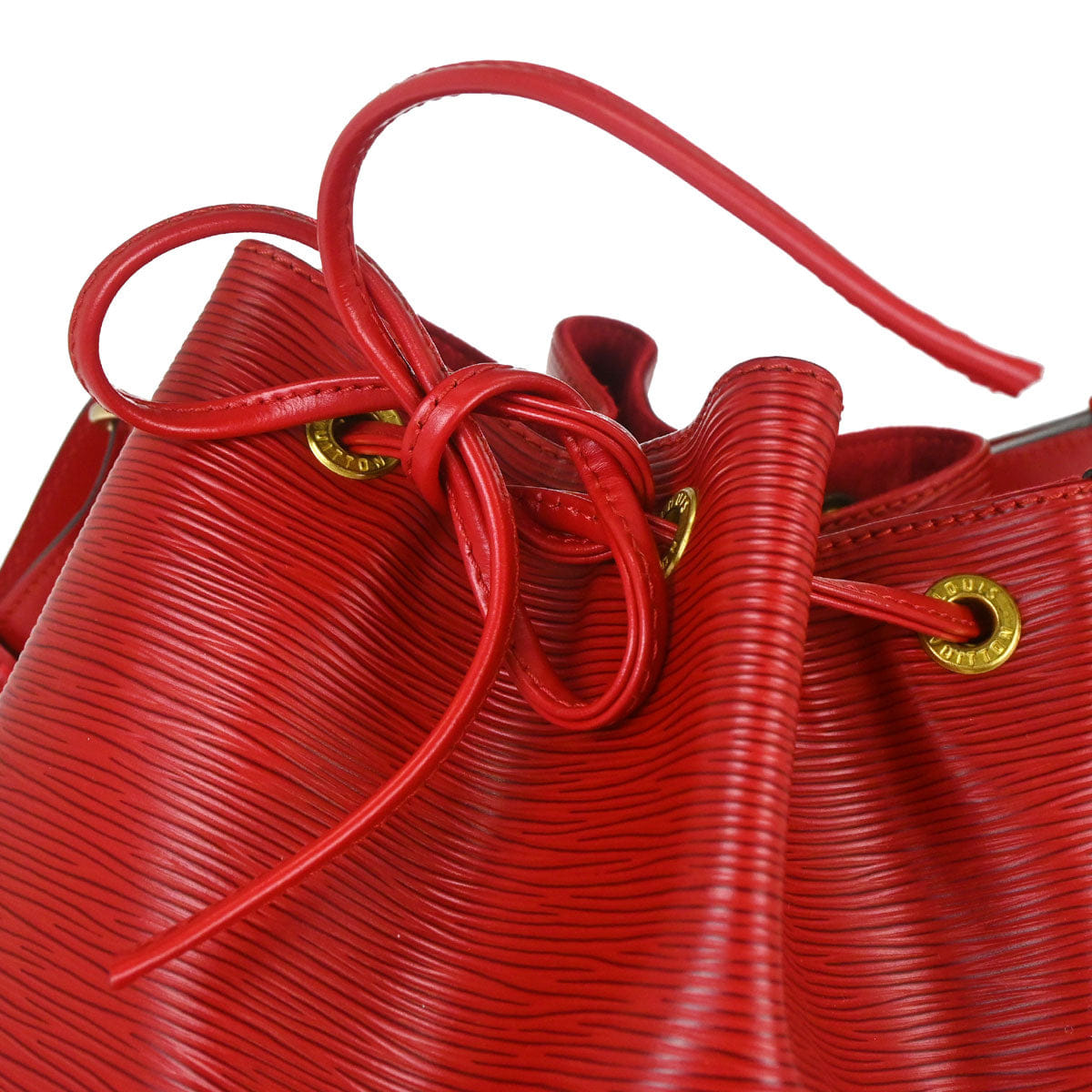 Louis Vuitton 2001 Red Epi Noe Shoulder Bag M44007