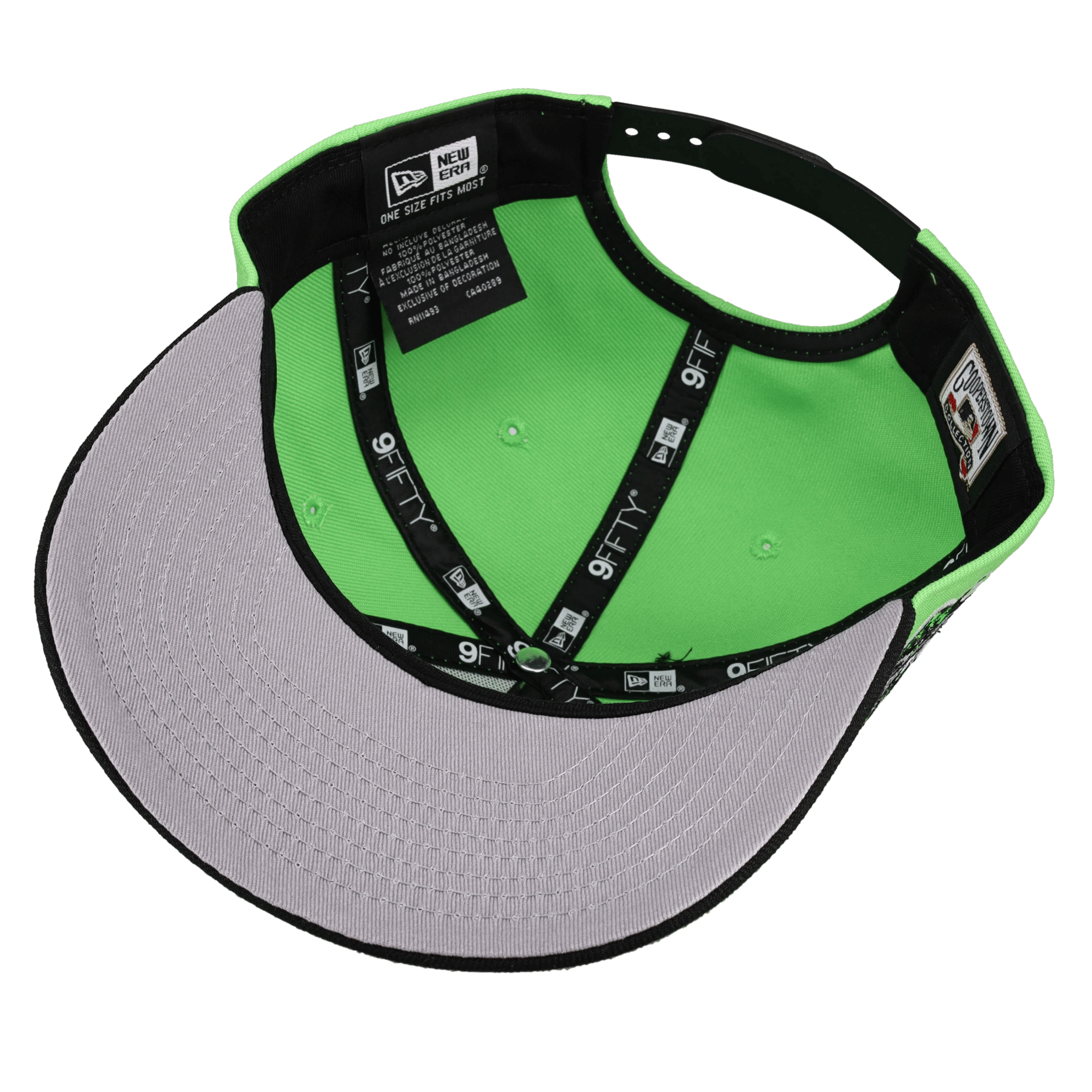 New York Yankees 1998 World Series Script Lime Green 9Fifty A Frame Snapback Hat