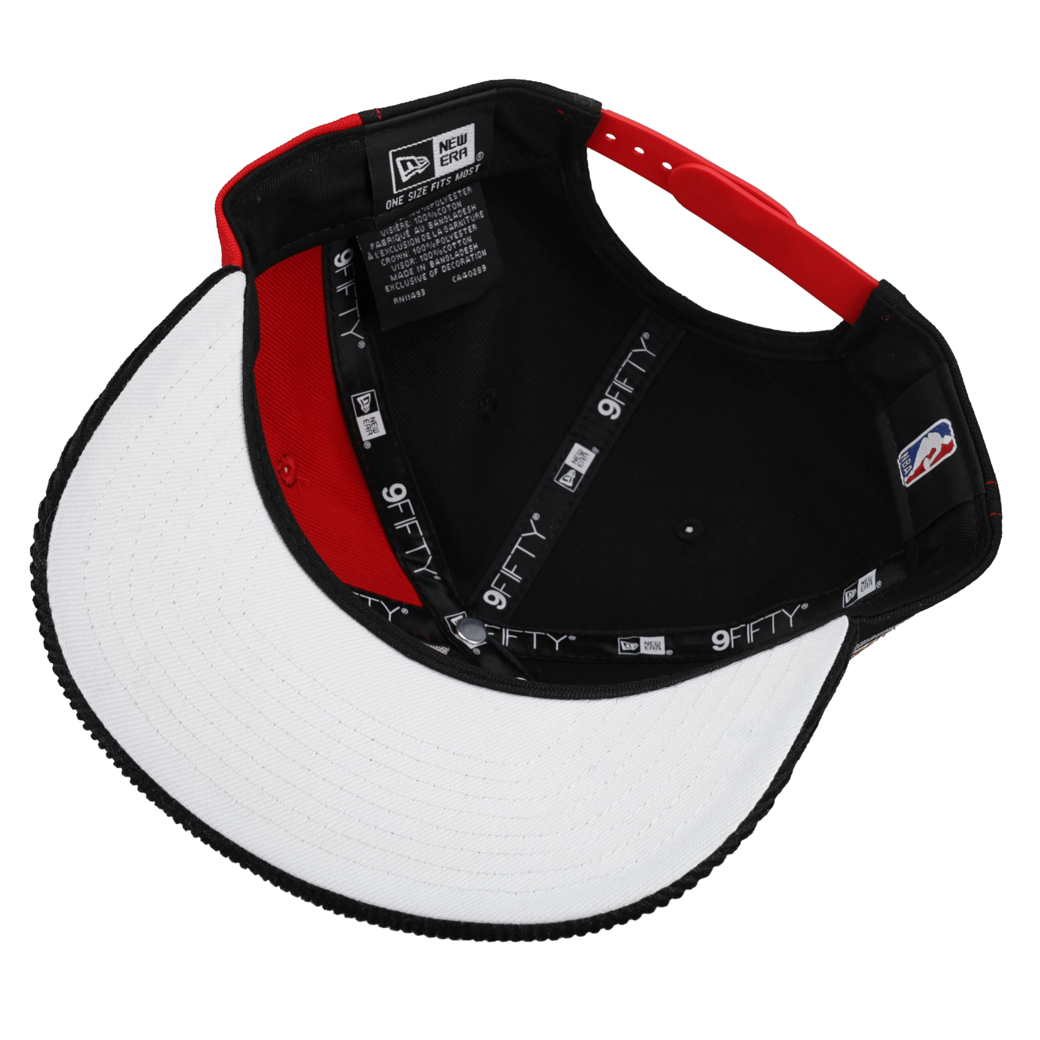 Chicago Bulls Split Championship Black/Red Metallic 9Fifty A Frame Snapback Hat
