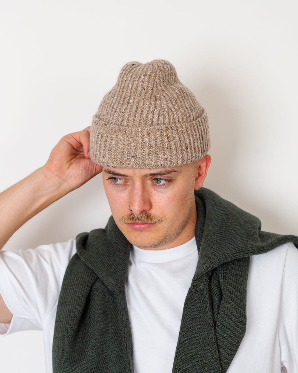 Inis Meáin Rib Hat - Tan Fleck