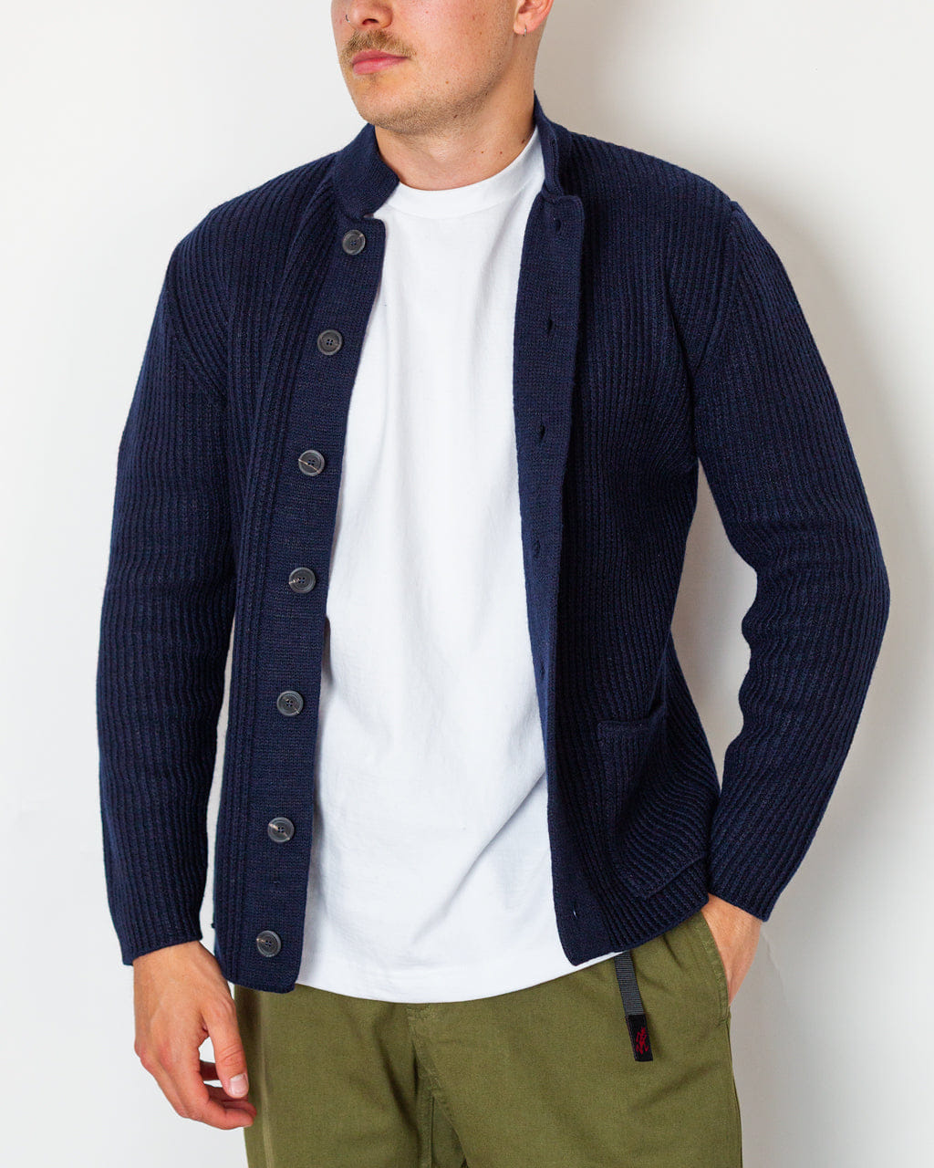 Inis Meáin Boatbuilder Jacket - Navy Marl