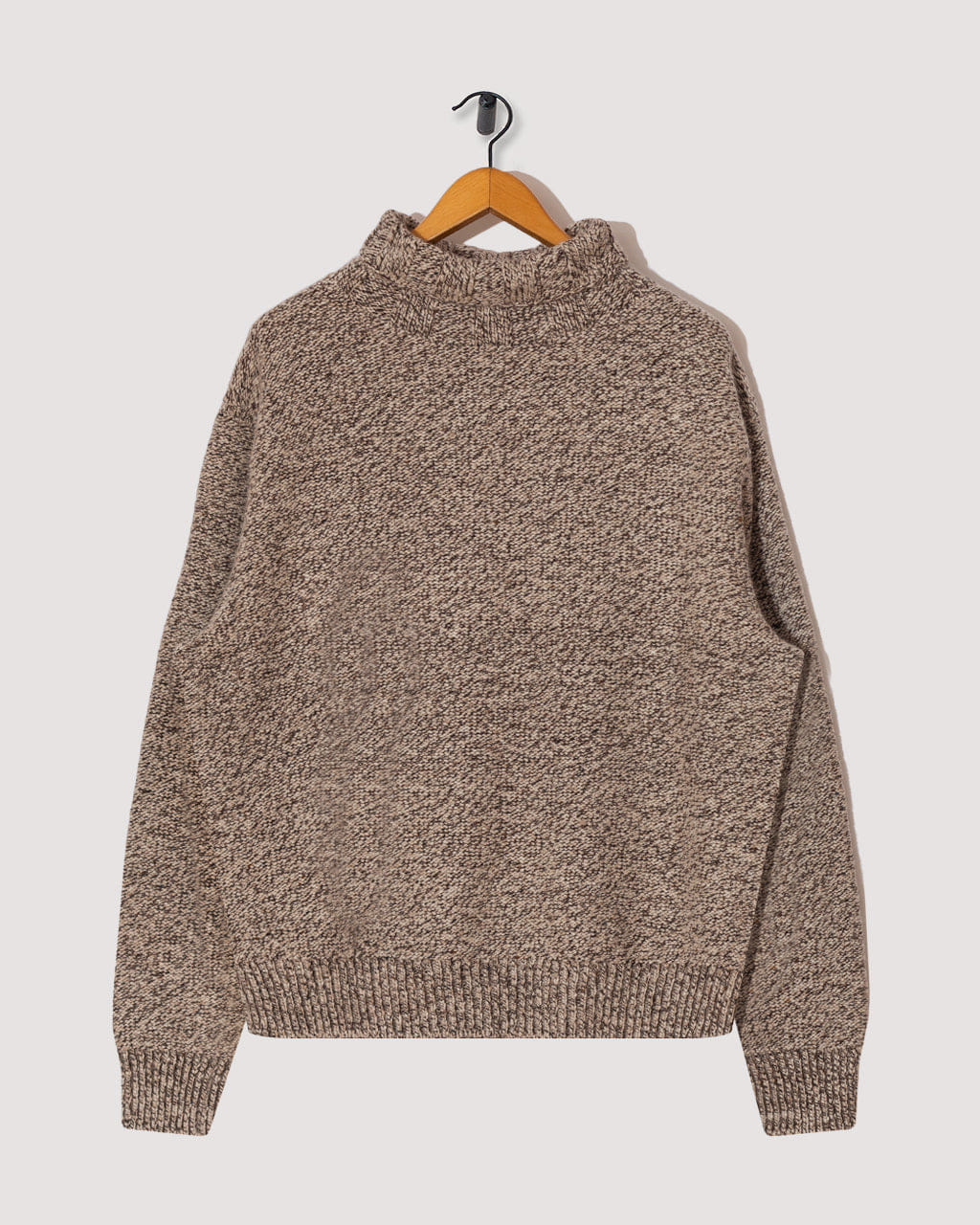 Inis Meáin 100% Cashmere RN Sweater - Brown Mix
