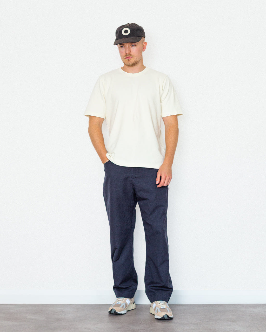 Folk SS Textured Tee - Ecru